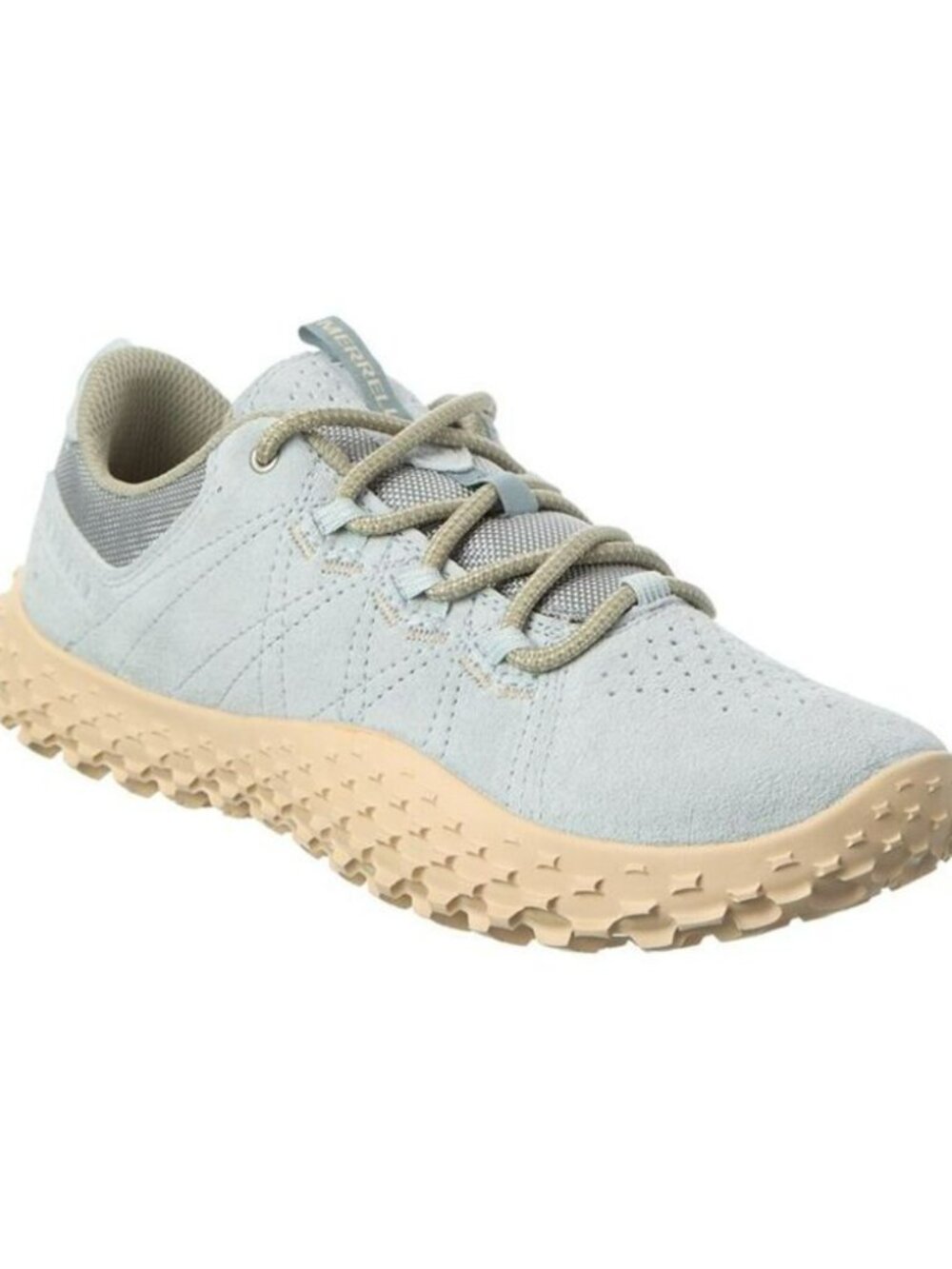 Merrell Wrapt Hiking Sneakers 7.5 Angelite Blue Suede Low Top Trail Running Shoe